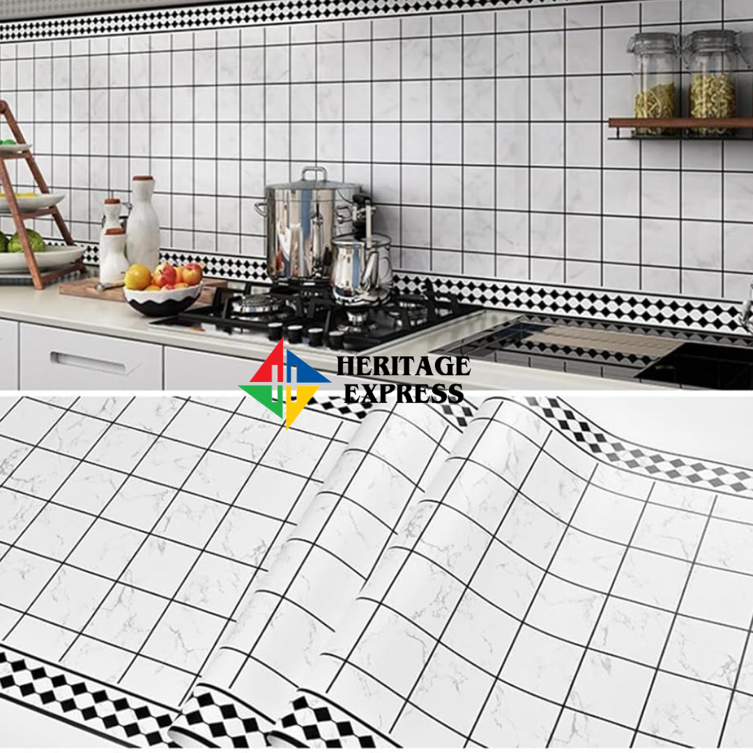 Kitchen Backsplash Peel and Stick Wallpaper 79x30 inch SL-151