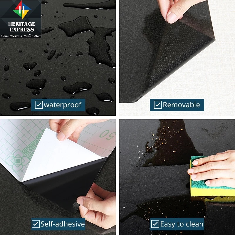 product-grid-gallery-item Glitter Black Solid Pvc sticker SL-48  গ্লিটার কাল স্ব আঠালো পিভিসি স্টিকার  SL-48