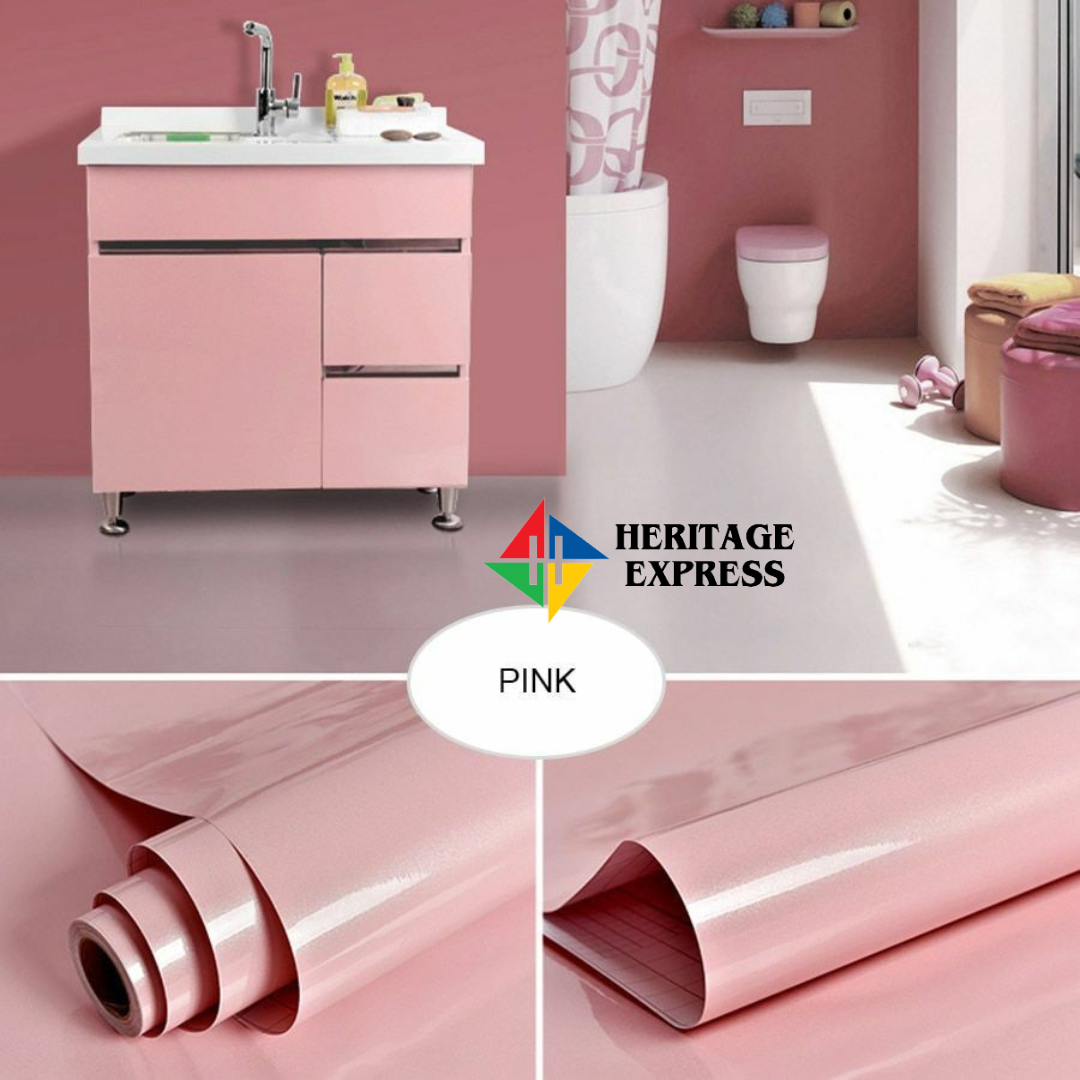 Pink Solid Pvc sticker SL-9  পিংককালার স্ব আঠালো পিভিসি স্টিকার  SL-9